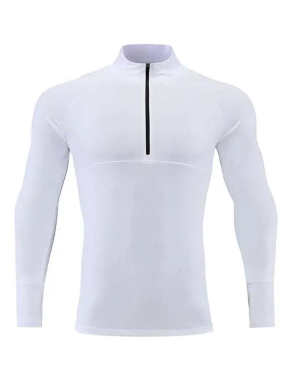 Men Shirts - Men's Ultimate Quick-Dry Performance Top with Stand-Up Co - Men Shirts | MENLL